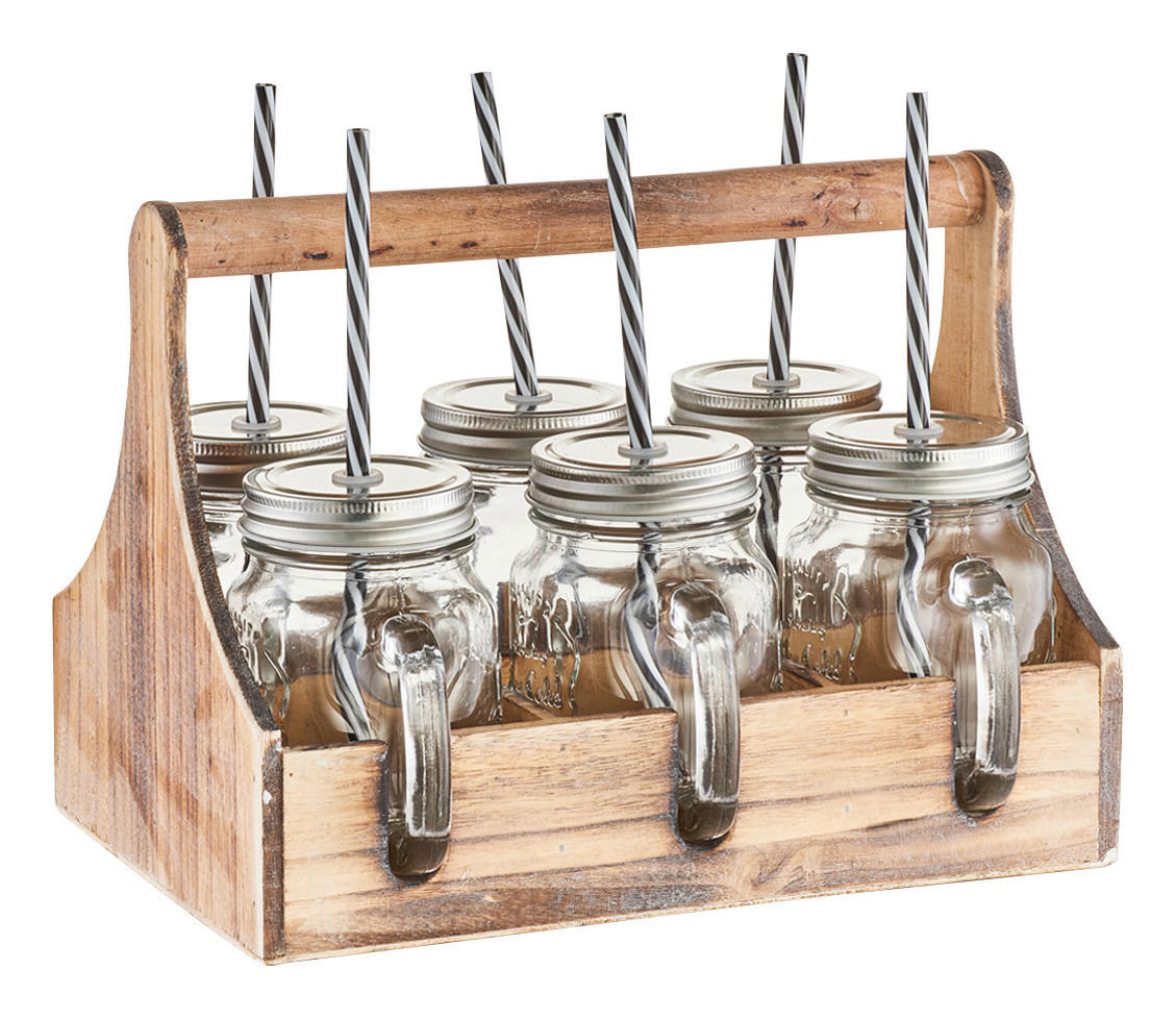 Zeller Trinkgläser-Set natur Trinkgläserset - natur (29,00/22,30/21,80cm) - Zeller