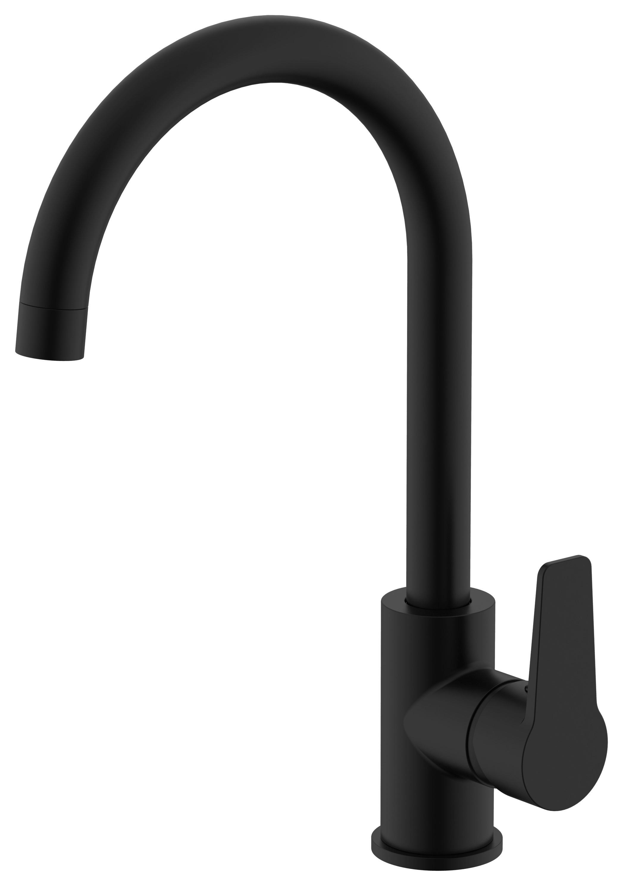 Spültisch-Armatur mattschwarz Spültischarmatur_Acton_BLK_Pocoline - mattschwarz (5,00/33,00/21,70cm) - POCOline