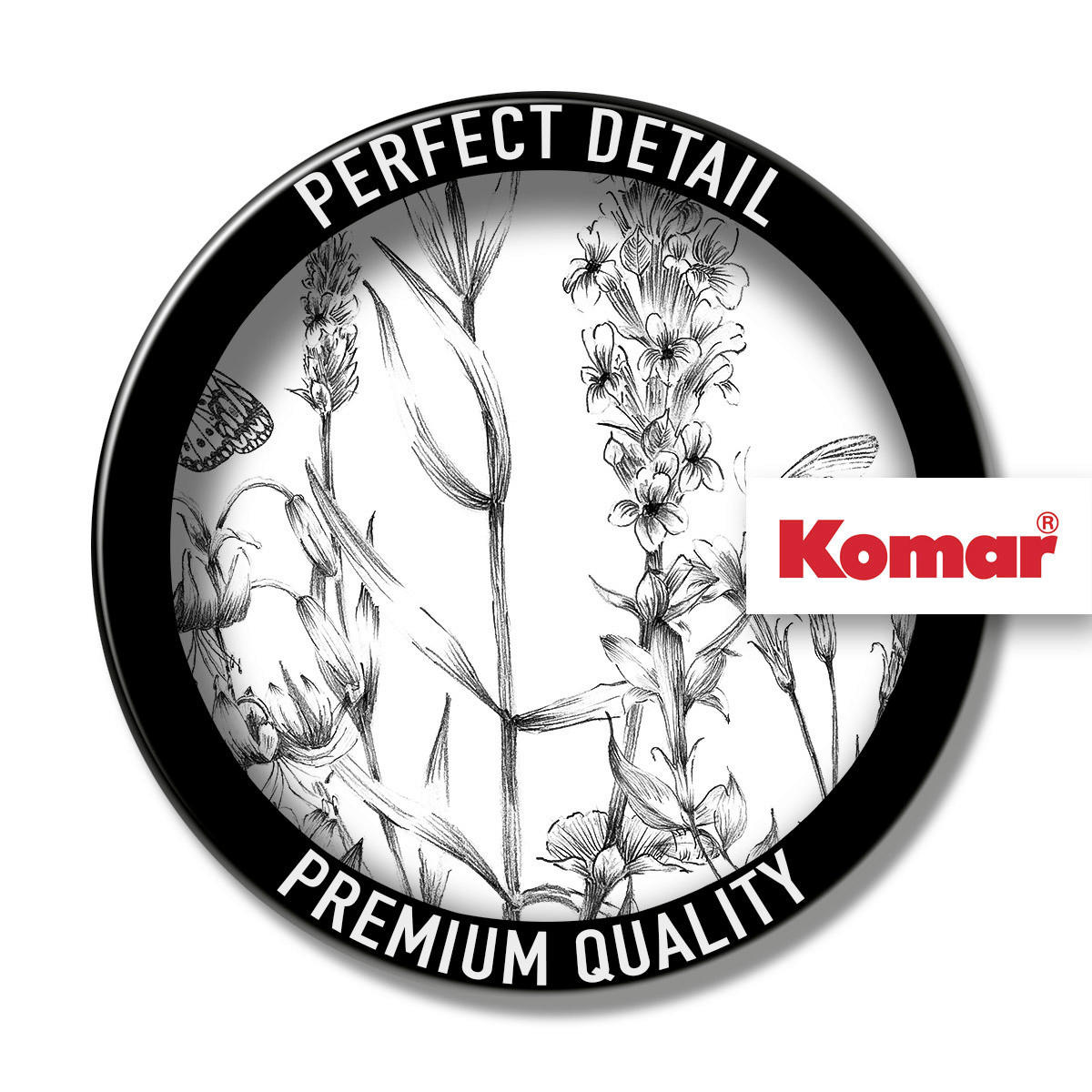 Komar Fototapete Butterfly Field Blumen B/L: ca. 400x250 cm Butterfly Field - (400,00/250,00cm) - Komar