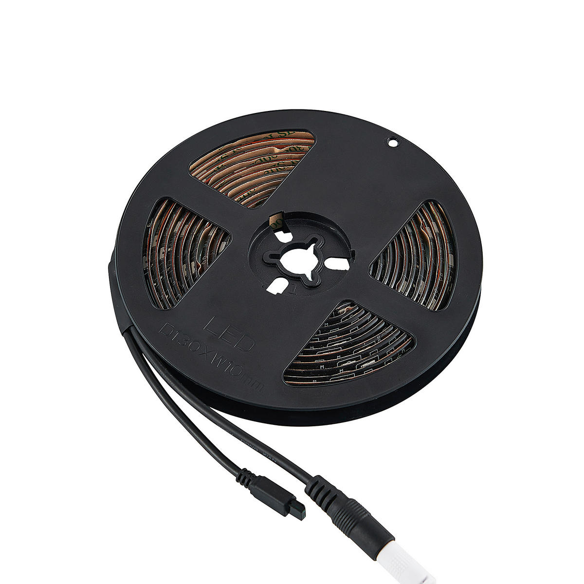 Lichtband schwarz Kunststoff B/L: ca. 1x300 cm LED-Lichtband_Rush - schwarz (1,00/300,00cm)