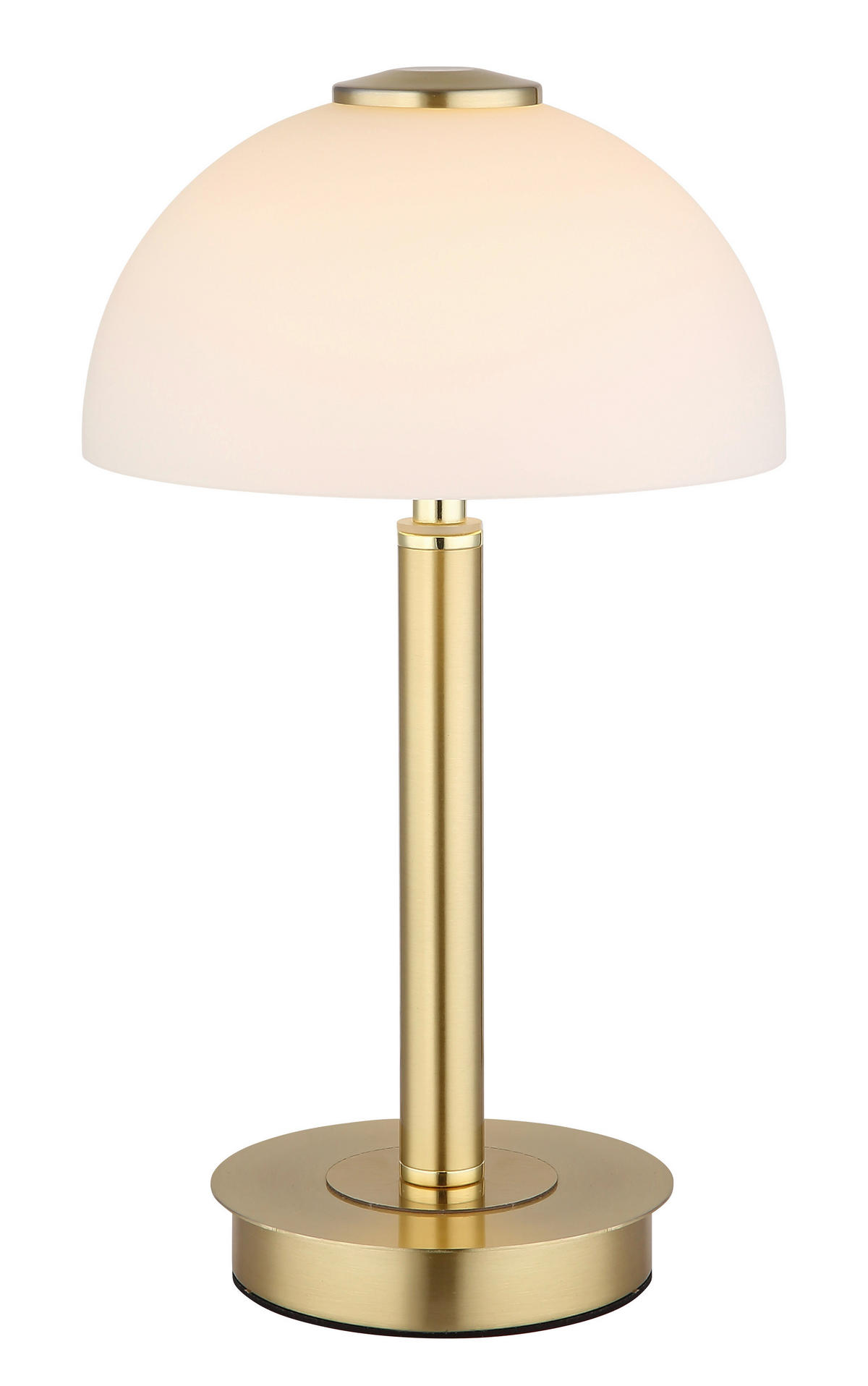 GLOBO LED-Tischleuchte messing Opal Metall Kunststoff Glas H/D: ca. 31,5x18 cm 1 Brennstellen ULDIN - messing/Opal (18,00/31,50cm) - GLOBO