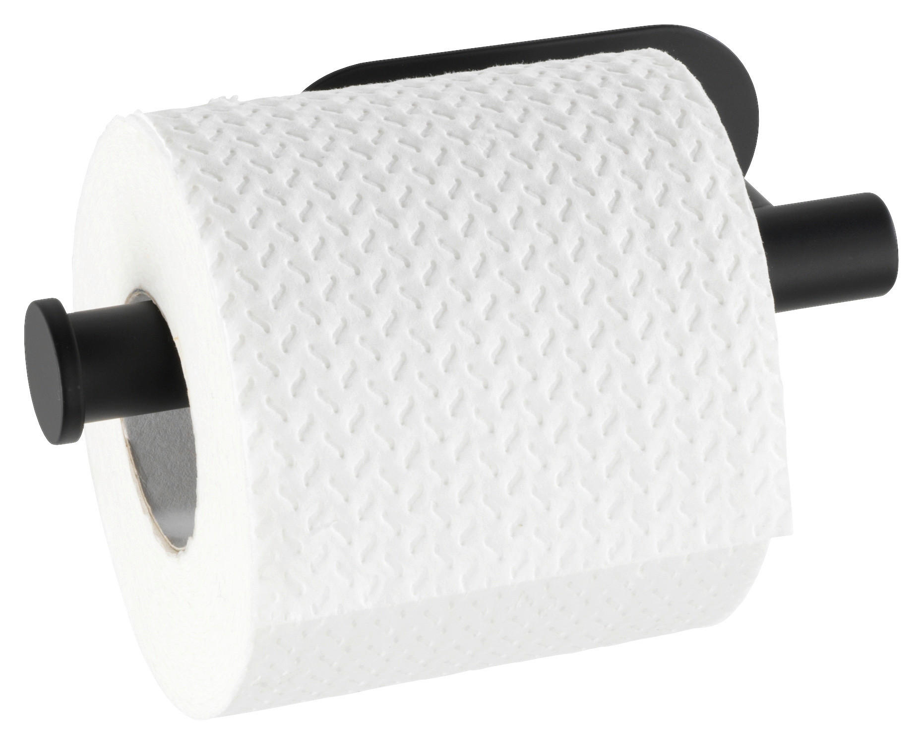 Toilettenpapierhalter schwarz Metall B/H/T: ca. 16x4,5x7 cm