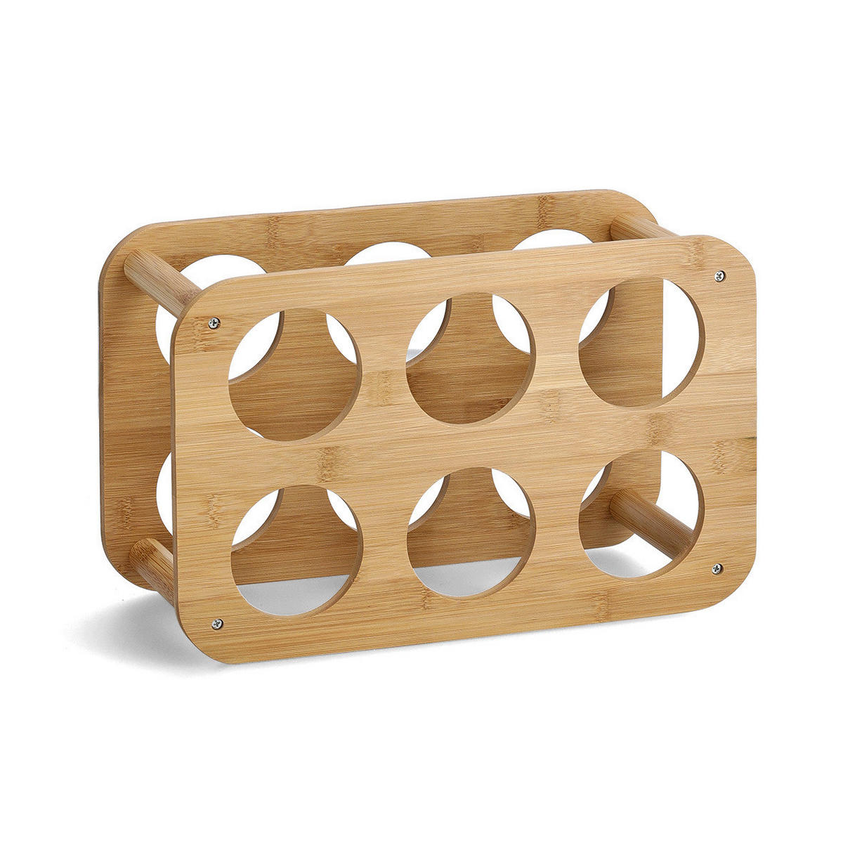 Zeller Weinregal für 6 Flaschen natur Bambus B/H/L: ca. 24x16x38 cm Weinregal_6_Flaschen - natur (38,00/24,00/16,00cm) - Zeller