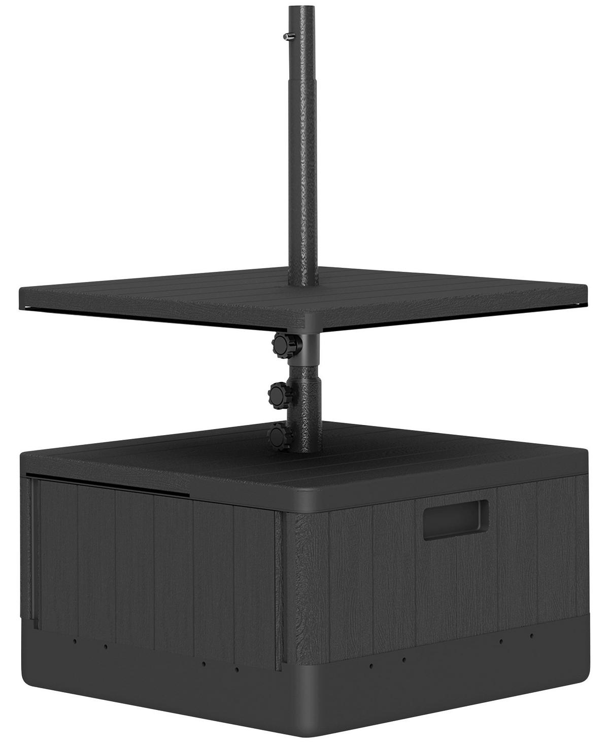 Outsunny Schirmständer schwarz Metall B/H/L: ca. 53x45x53 cm Schirmständer - schwarz (53,00/53,00/45,00cm) - Outsunny