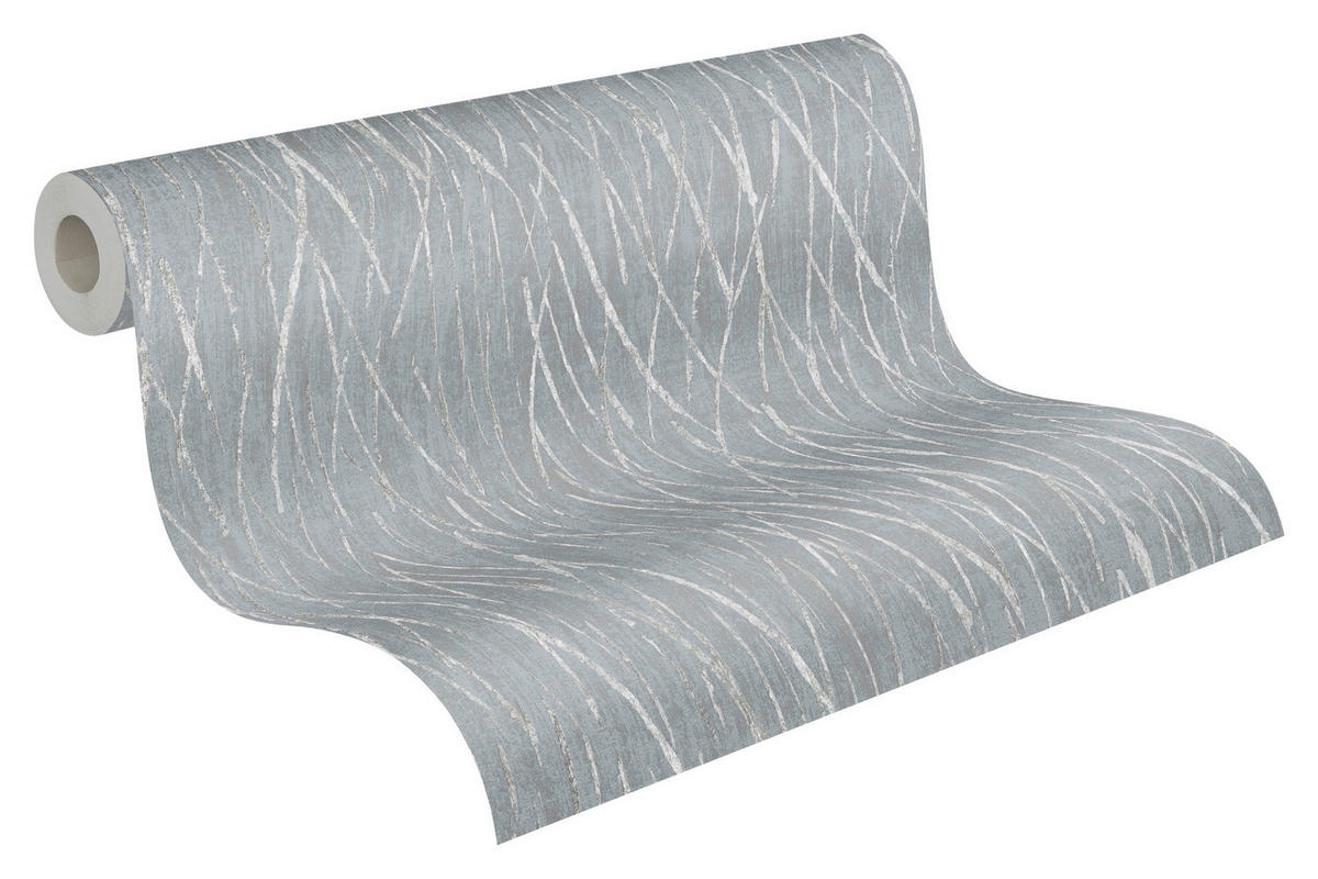 A.S.Creation Vliestapete silber grau B/H/D: ca. 53x1005x8,6 cm Vliestapete - silber/grau (8,60/1005,00cm) - A.S.Creation