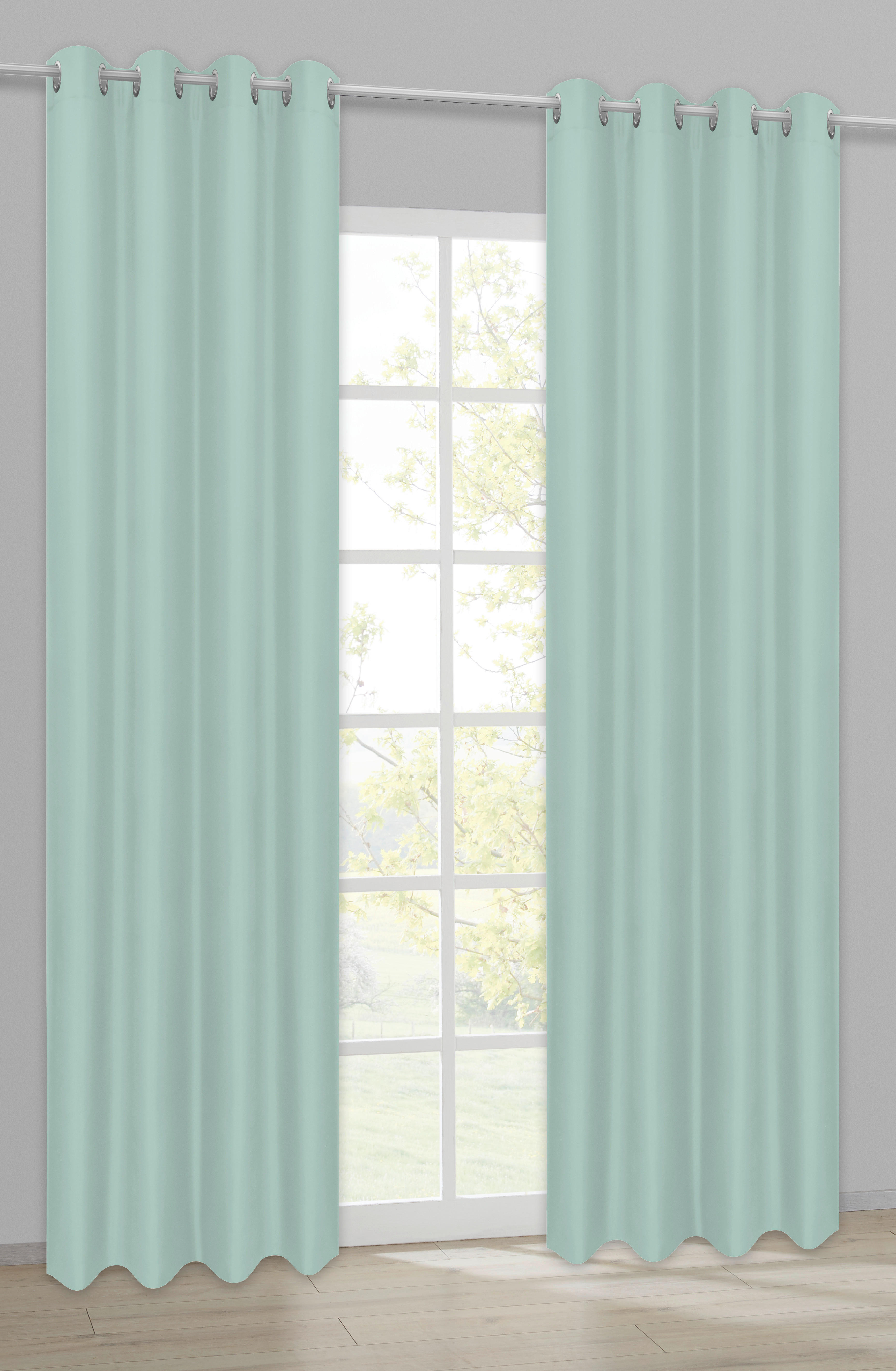 POCOline Ösenvorhang Barnaby grün B/L: ca. 140x235 cm Barnaby - grün (140,00/235,00cm) - POCOline