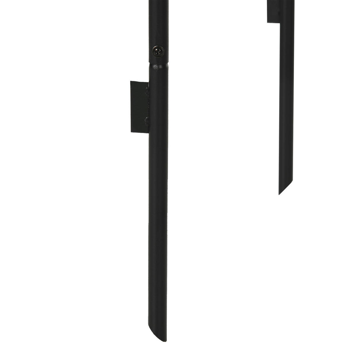 Outsunny Rosenbogen mit Metallrahmen schwarz B/H/L: ca. 40x240x140 cm Rosenbogen_mit_Metallrahmen - schwarz (140,00/40,00/240,00cm) - Outsunny
