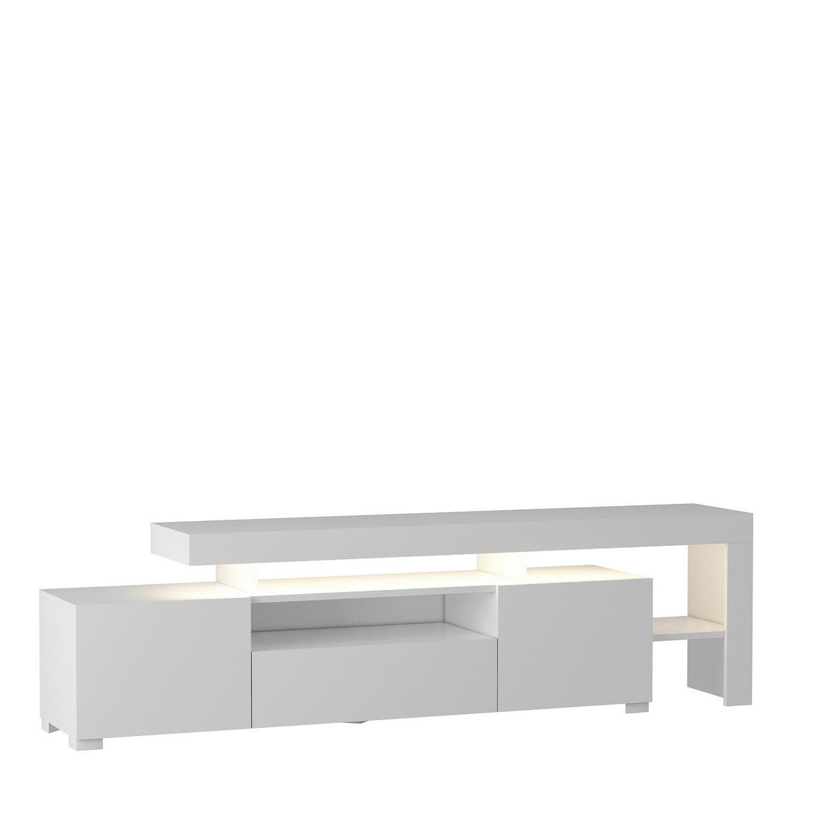 TV-Lowboard 9048 weiß glänzend B/H/T: ca. 192x53x37 cm 9048 - weiß (192,00/53,00/37,00cm) - moebel17