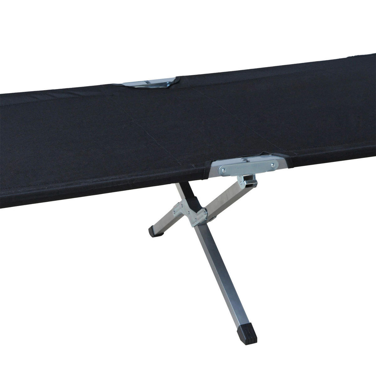 Outsunny Feldbett B/H/L: ca. 64x40x193 cm Feldbett - schwarz (193,00/64,00/40,00cm) - Outsunny