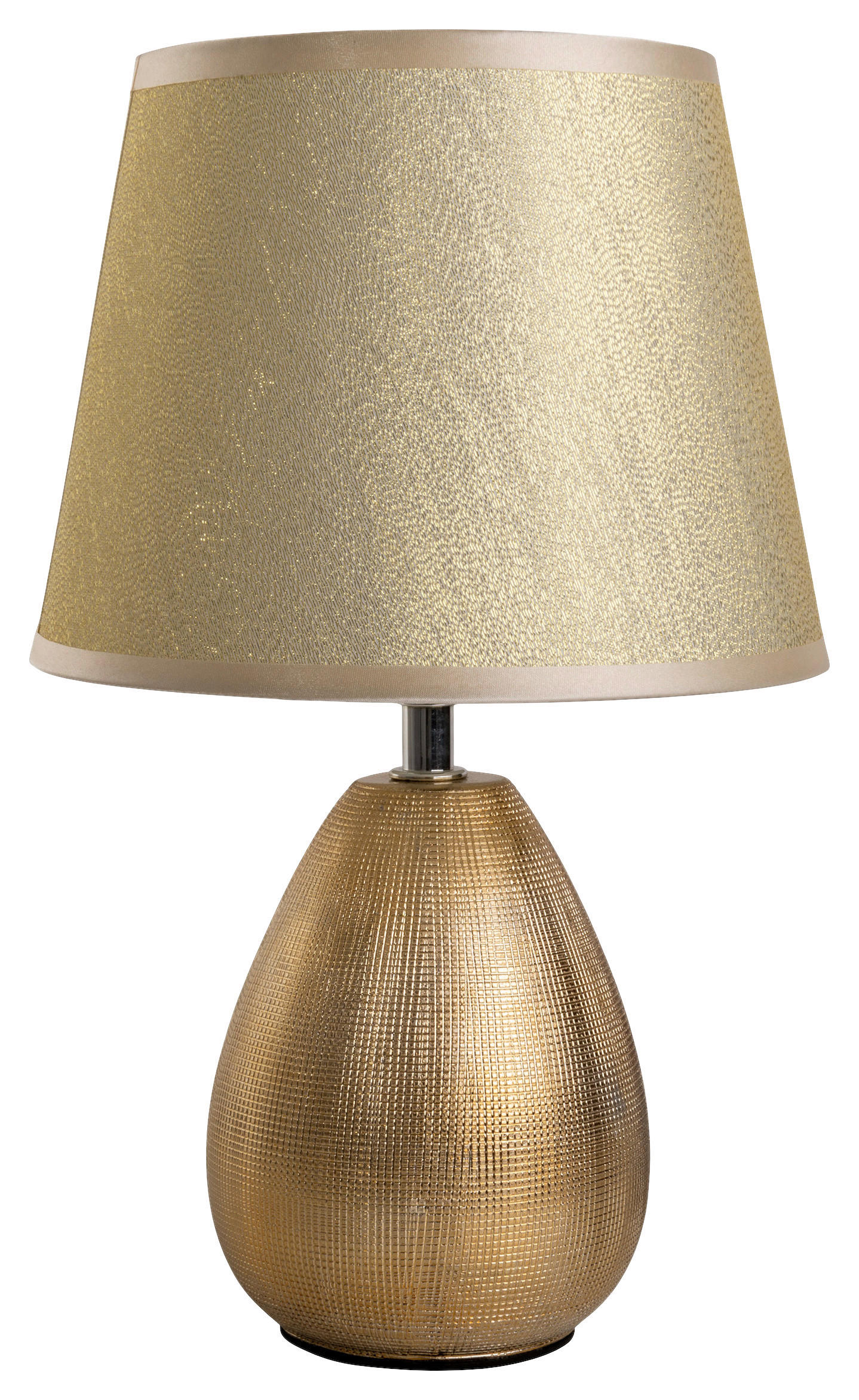 Näve Leuchten Tischleuchte 3150258 gold Keramik B/H/T: ca. 10x31x10 cm E14 1 Brennstellen Simply Ceramics - gold (10,00/31,00/10,00cm) - Näve Leuchten