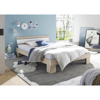 Futonbett Lyon Eiche Sonoma Nachbildung weiß Liegefläche B/L: ca. 140x200 cm Lyon - Eiche/weiß (146,00/69,00/211,00cm)