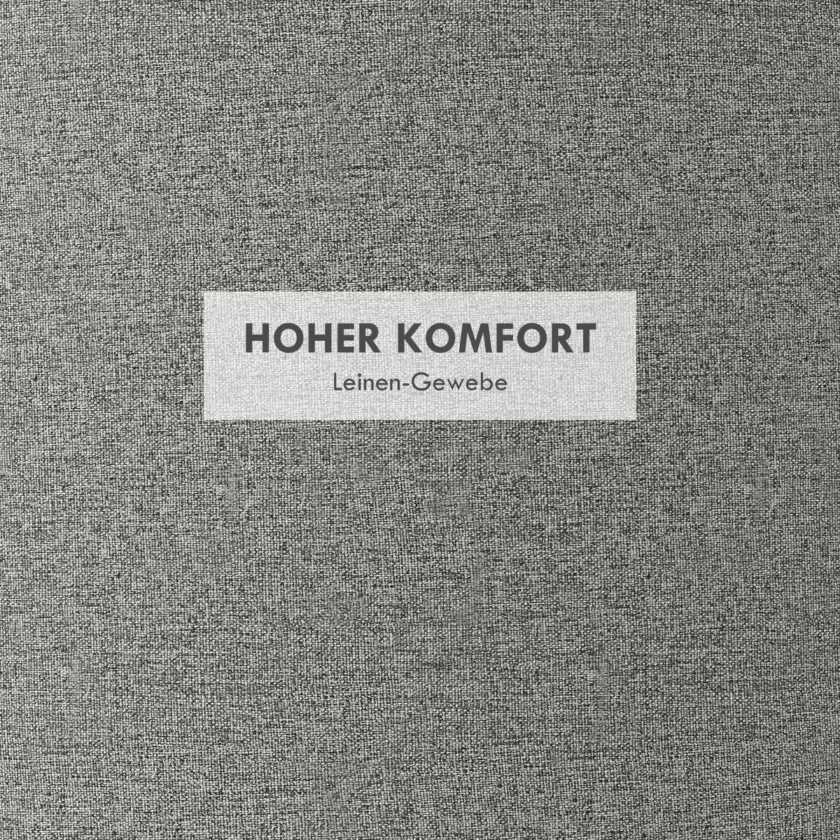 HOMCOM Hocker grau B/H/L: ca. 56x56x42 cm Polsterhocker - grau (42,00/56,00/56,00cm) - HOMCOM