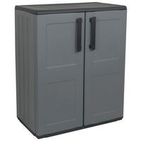 ArtPlast Kunststoffschrank Free niedrig grau Kunststoff B/H/T: ca. 68x84x37 cm Free niedrig - grau (68,00/84,00/37,00cm) - Artplast