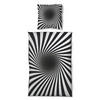 Microfaser Bettwäsche Bettwäsche_Microfaser schw.135x200 - weiß/schwarz (135,00/200,00cm)