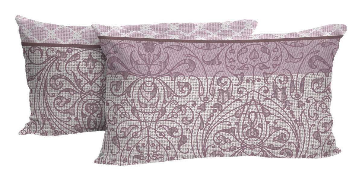 Kissenbezug Satin Kissenbezug-Satin_2erPack 40x80cm - beere (80,00/40,00cm)