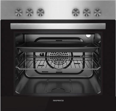 Respekta Einbauherdset HS2200-33 Edelstahloptik HS2200-33 - schwarz/Edelstahloptik - Respekta