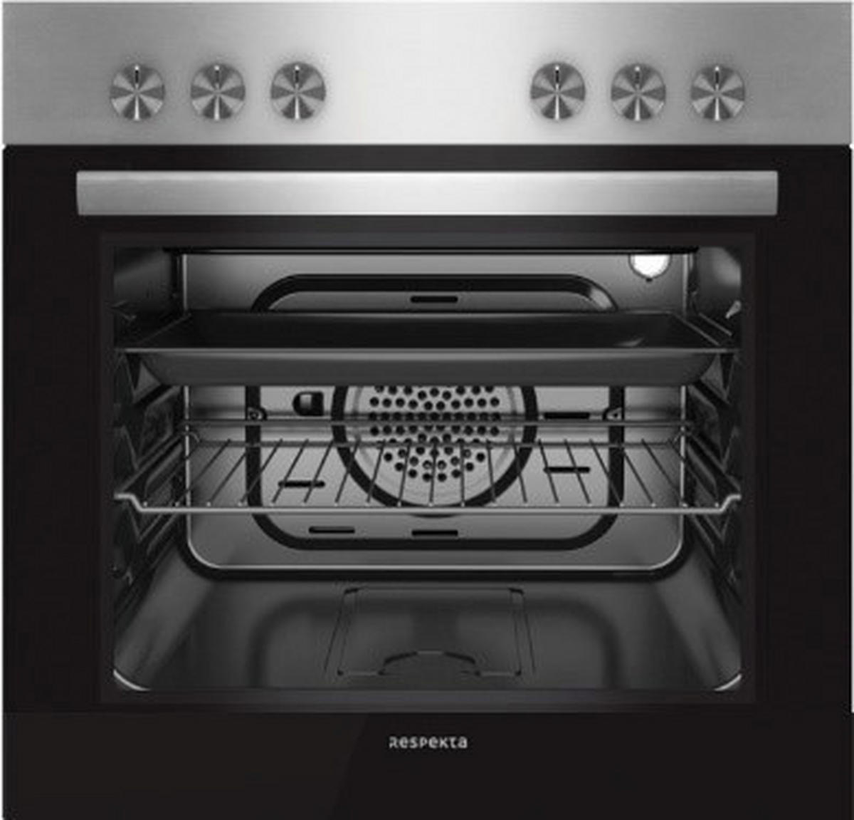 Respekta Einbauherdset HS2200-33 Edelstahloptik HS2200-33 - schwarz/Edelstahloptik - Respekta