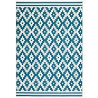 Kayoom Kurzflorteppich Now! 325 hellblau B/L: ca. 200x290 cm Now! 325 - hellblau/weiß (200,00/290,00cm) - Kayoom