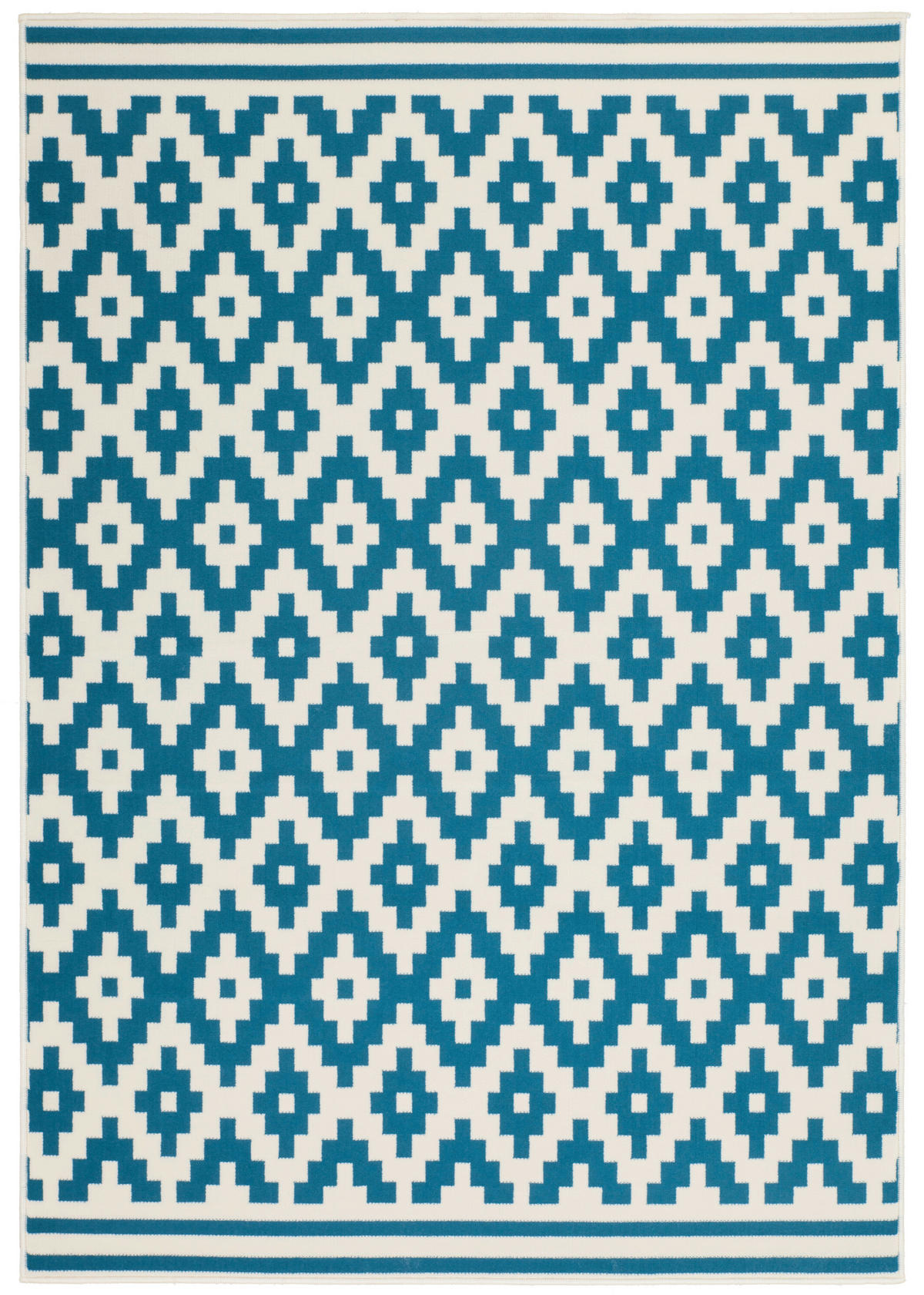 Kayoom Kurzflorteppich Now! 325 hellblau B/L: ca. 200x290 cm Now! 325 - hellblau/weiß (200,00/290,00cm) - Kayoom
