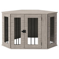 PawHut Hundekäfig walnuss Spanplatte B/H/L: ca. 55x63x104 cm Hundekäfig - walnuss (104,00/55,00/63,00cm) - PawHut