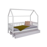 Kinderbett FUNKY HAUSBETT weiß FUNKY HAUSBETT - weiß (207,00/97,00/174,00cm) - Inter Link