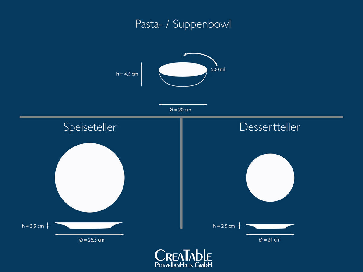 CreaTable Kombiservice Arabesque Arabesque - (31,00/30,00/32,00cm) - CreaTable