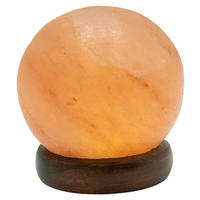 GLOBO LED-Salzkristallleuchte Stone 28307 natur Holz H/D: ca. 10x9 cm Stone - natur (9,00/10,00cm) - GLOBO
