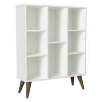 Regal Link weiß walnuss Nachbildung B/H/T: ca. 91x114x30 cm Link - weiß/walnuss (91,00/114,00/30,00cm) - moebel17