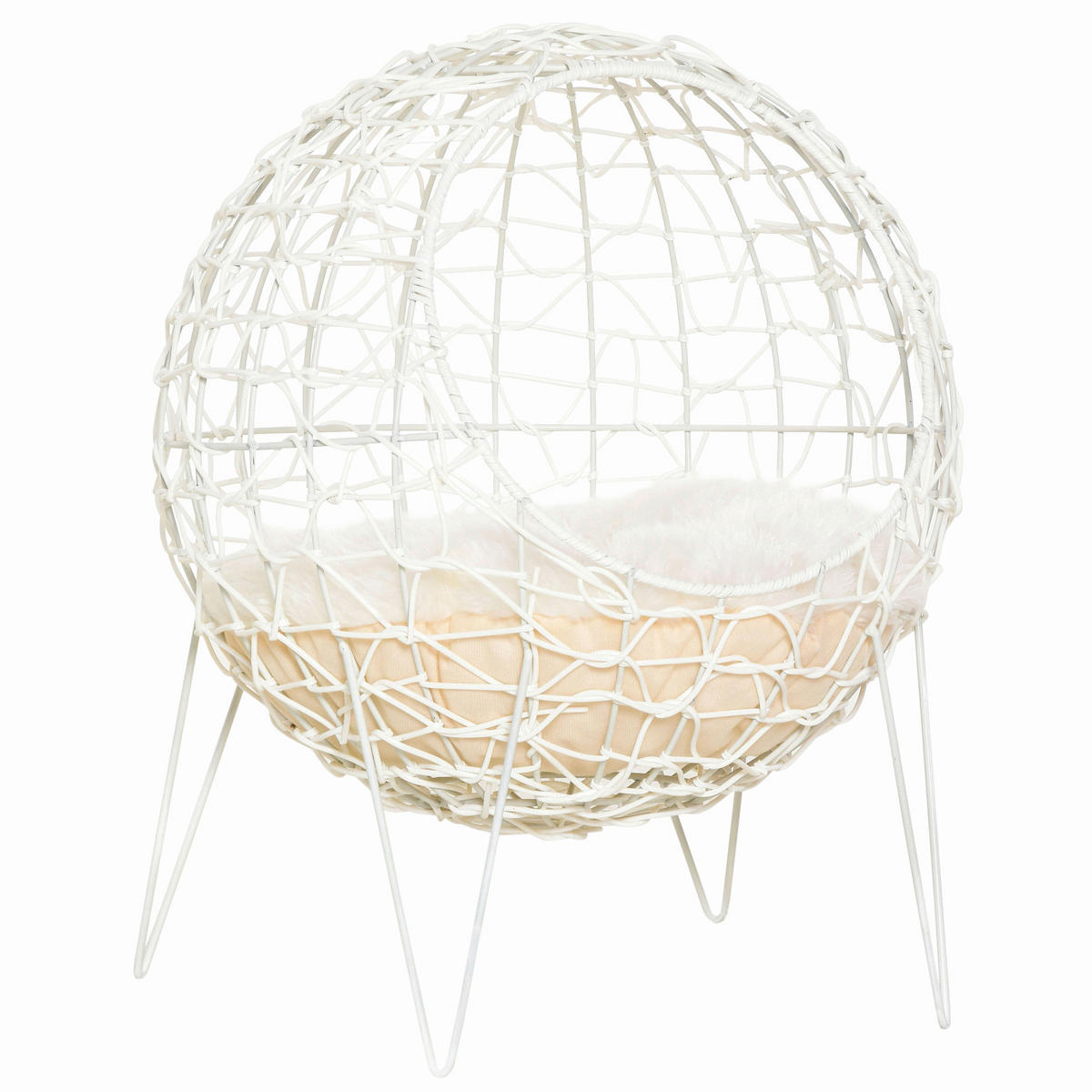 PawHut Katzenhaus weiß Kunststoff B/H/L: ca. 45x57x45 cm Katzenhaus - weiß (45,00/45,00/57,00cm) - PawHut
