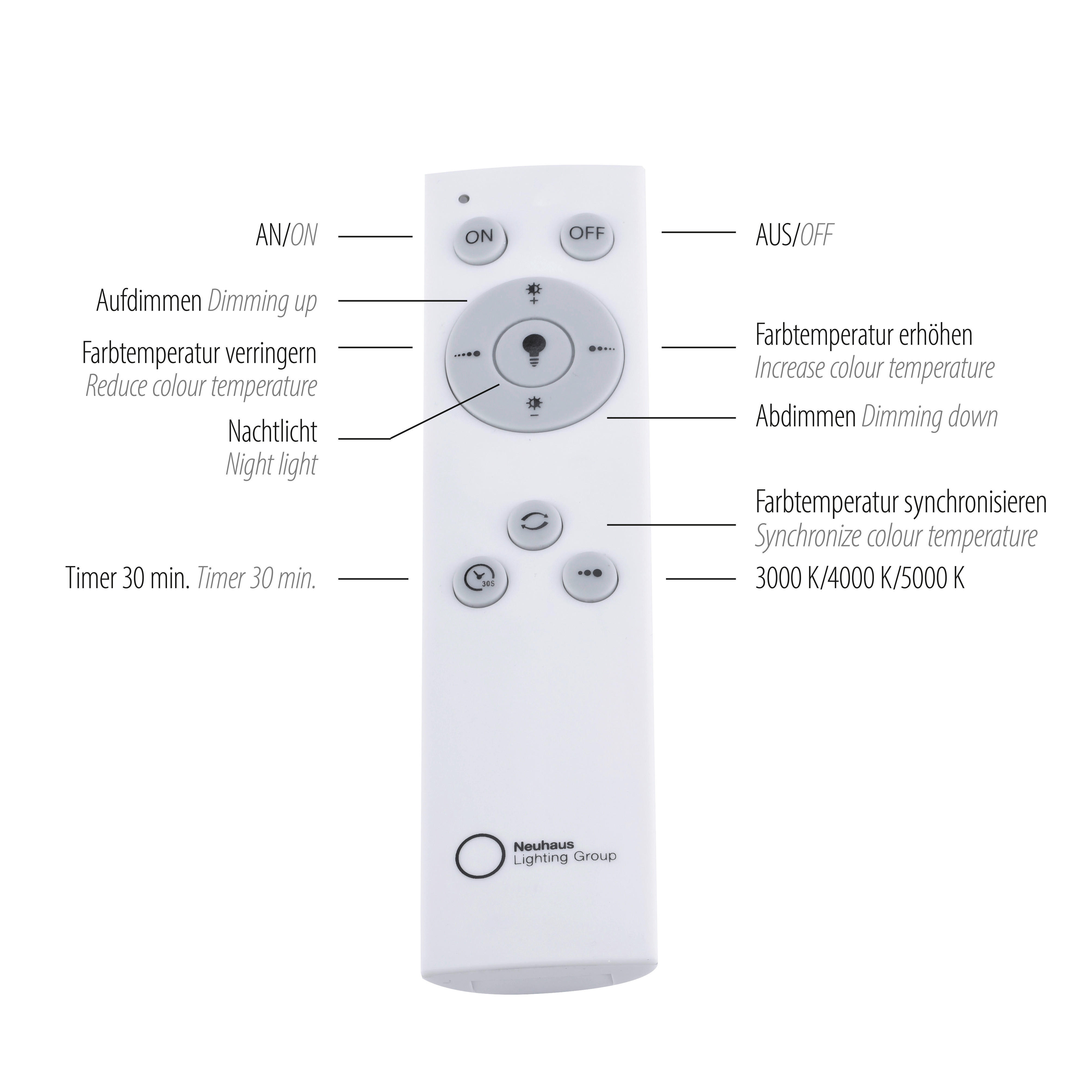 Thumbnail - Just Light LED-Deckenleuchte schwarz B/H/L: ca. 25x6,5x100 cm
