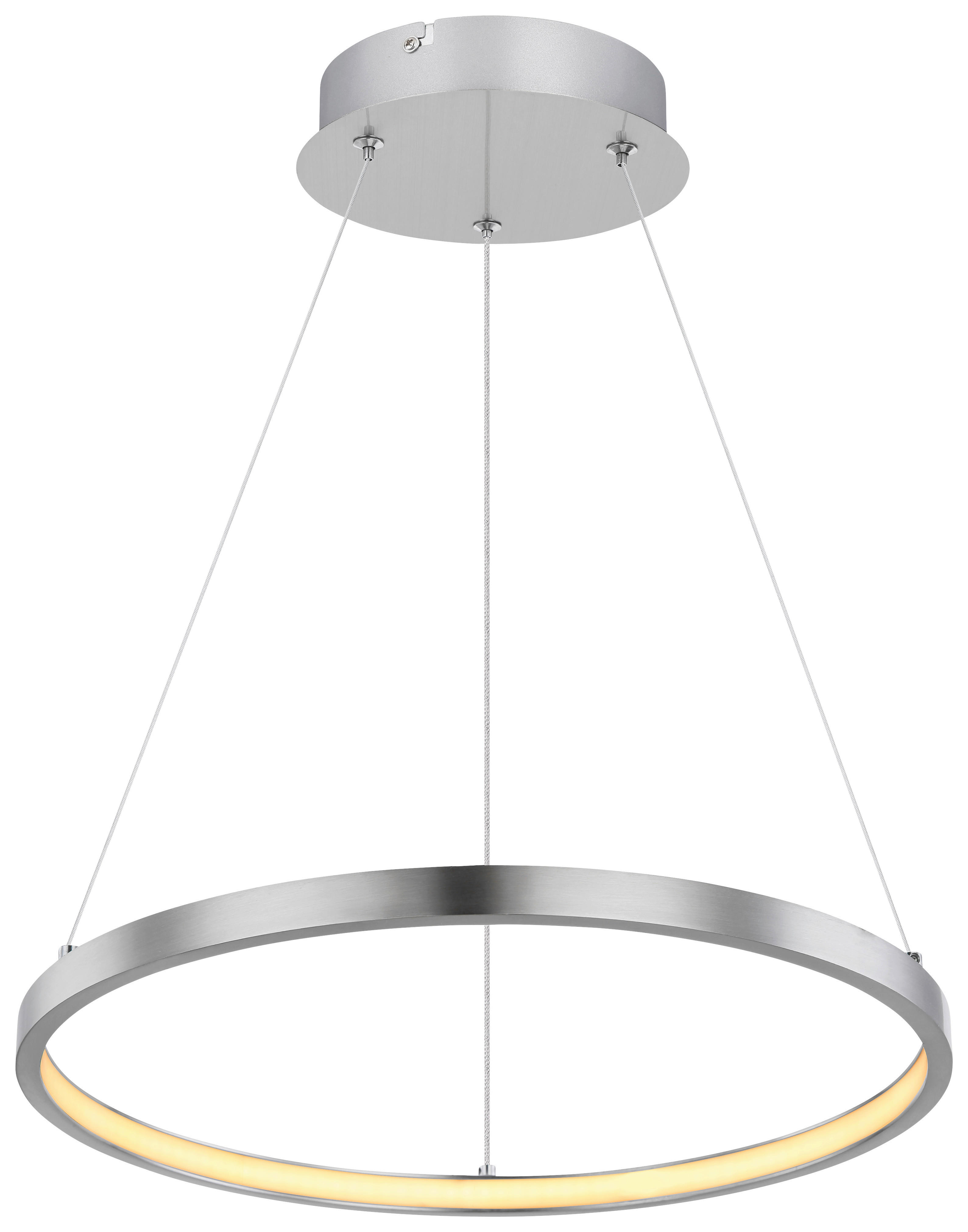 GLOBO LED-Pendelleuchte RALPH 67192-19 nickel Metall Kunststoff H/D: ca. 120x38,5 cm 1.0 Brennstellen RALPH - nickel (38,50/120,00cm) - GLOBO