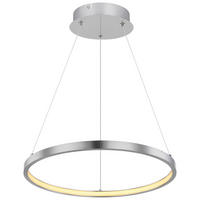 GLOBO LED-Pendelleuchte RALPH 67192-19 nickel Metall Kunststoff H/D: ca. 120x38,5 cm 1.0 Brennstellen RALPH - nickel (38,50/120,00cm) - GLOBO