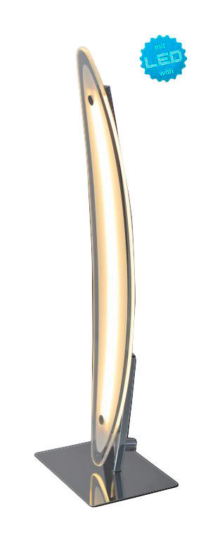 Näve Leuchten LED Tischleuchte NV3116942 Chrom Aluminium B/H/T: ca. 10x43x10 cm null 50 Brennstellen Surf - Chrom (10,00/43,00/10,00cm) - Näve Leuchten