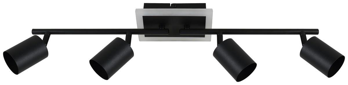 Spotbalken schwarz Metall B/H: ca. 73x10 cm 4 Brennstellen LED-Spotbalken_4flg.Akshan - schwarz (73,00/10,00cm)