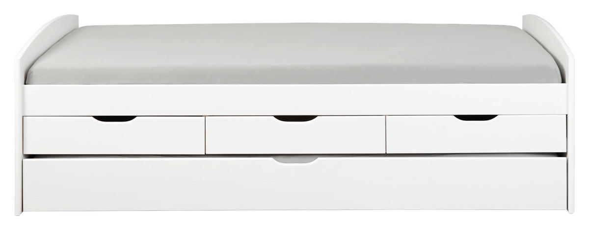 Funktionsbett RIEKA 90x200 weiß RIEKA 90x200 - weiß (205,00/98,00/63,00cm) - Inter Link