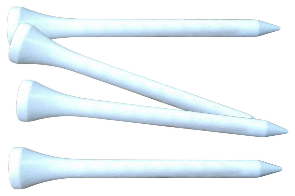 Grasekamp Golf Tees 500 Stück weiß Bambus B/H/L: ca. 0,5x70x70 cm 500 Stück - weiß (70,00/0,50/70,00cm) - Grasekamp