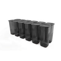HermiaConcept Vorratsdosenset 12-tlg. grau B/H/T/L/D: ca. 11x25x11x11x11 cm 12-tlg. - grau (11,00/11,00/25,00cm) - HermiaConcept
