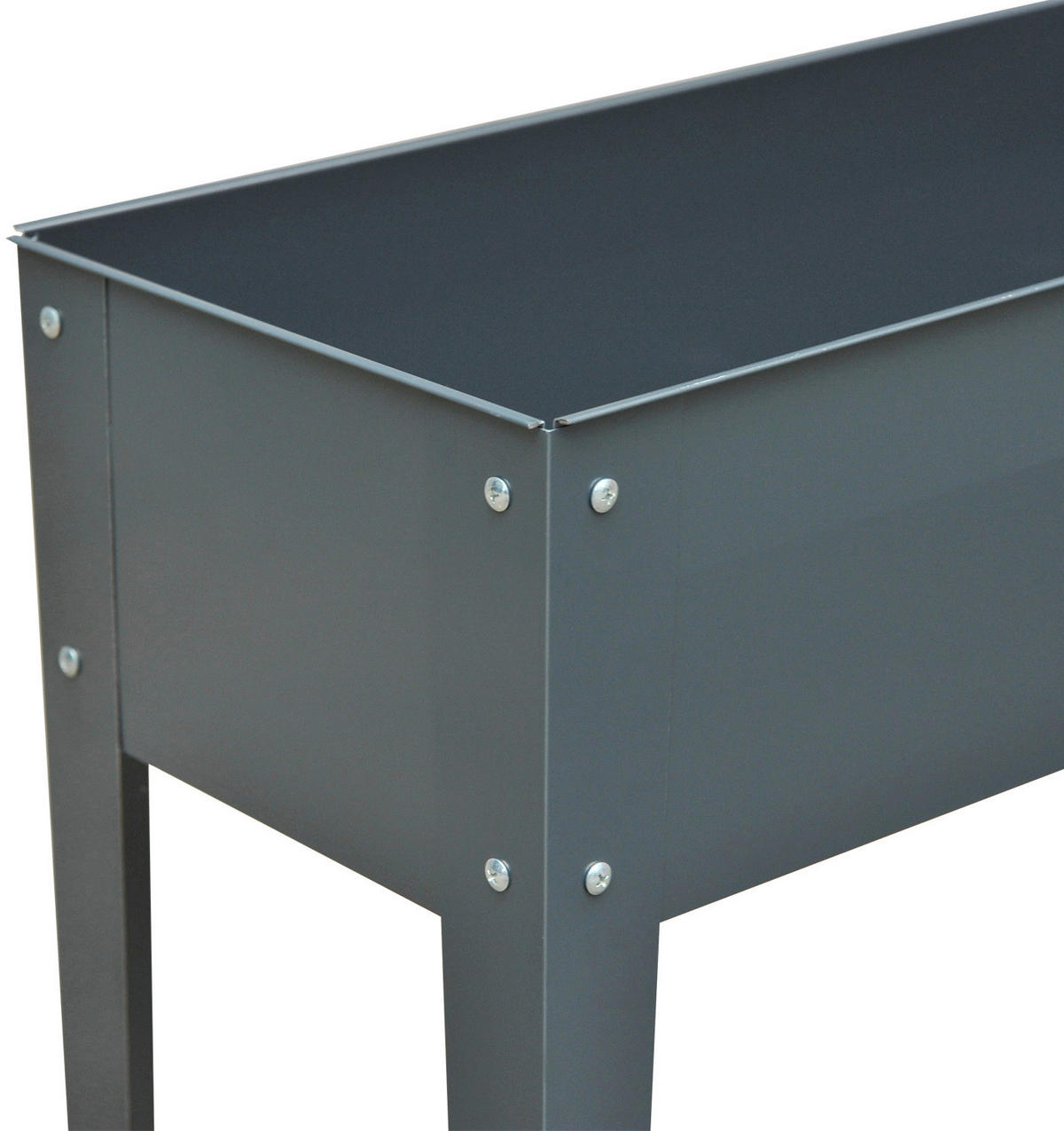 Outsunny Hochbeet B/H/T: ca. 100x80x30 cm Hochbeet 845-085GY - dunkelgrau (100,00/80,00/30,00cm) - Outsunny