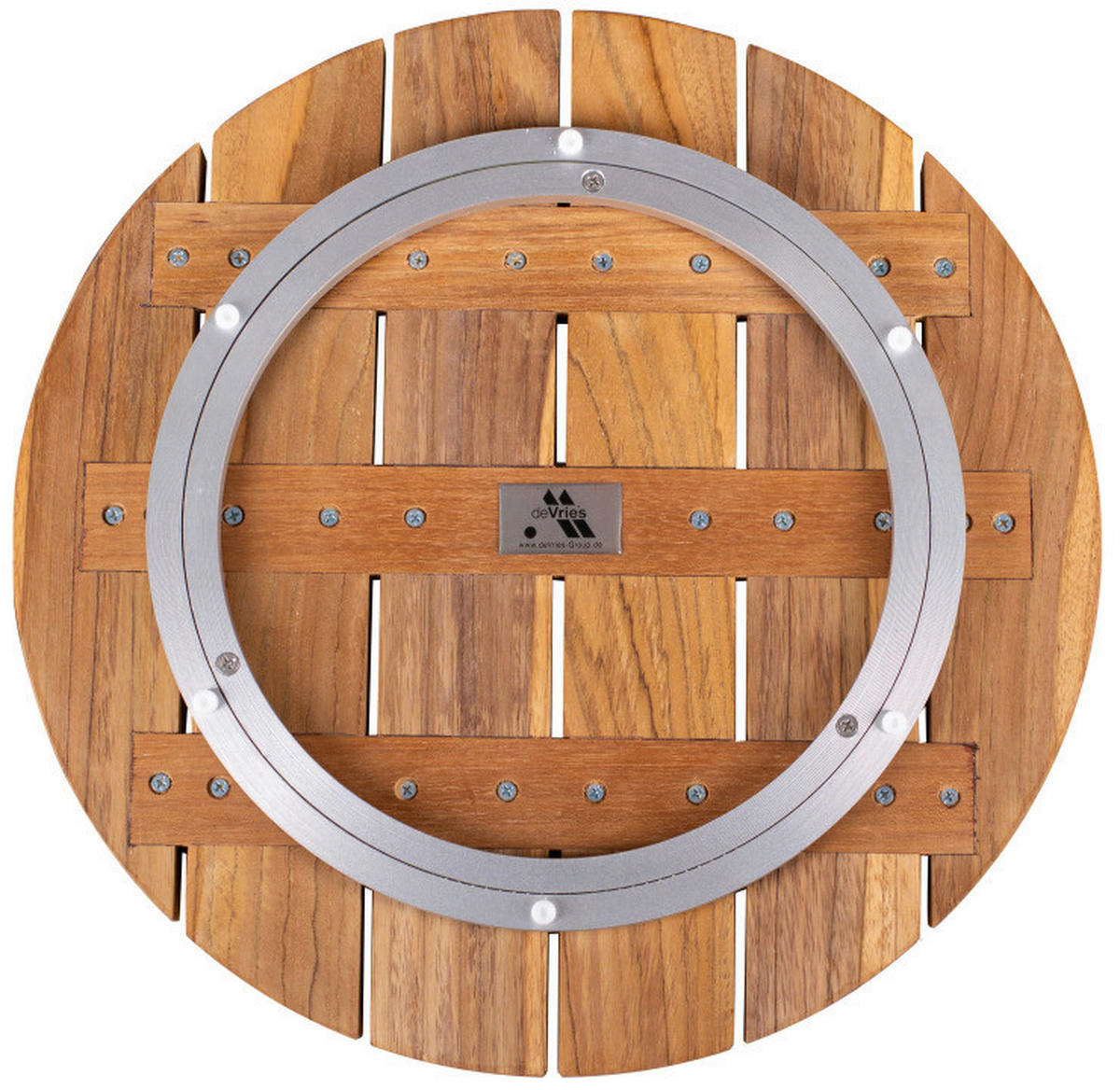 deVries Dreteller teak Teakholz B/H/L/D: ca. 40x5x40x40 cm Drehteller - teak (40,00/40,00/5,00cm) - deVries
