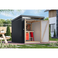 Karibu Gartenhaus Indra 2 anthrazit B/H/T: ca. 206x213x206 cm Indra 2 - anthrazit (206,00/213,00/206,00cm) - Karibu