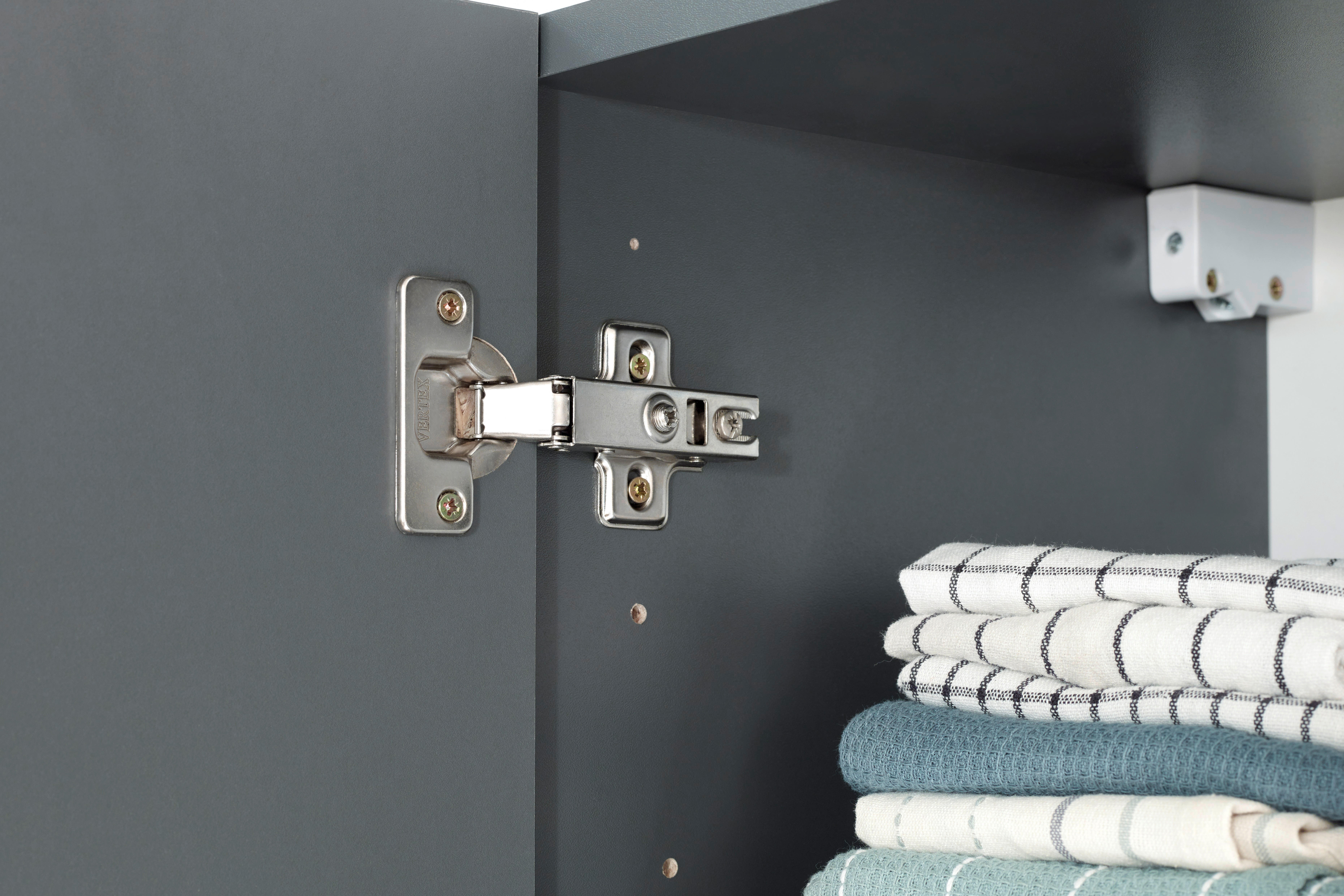 Winkelküche Oliver B/H/T: ca. 370x205x172 cm Oliver - granit/grau (370,00/205,00/172,00cm) - Respekta