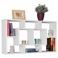 Wandregal weiß B/H/T: ca. 85x47,5x16 cm Wandregal - weiß (85,00/47,50/16,00cm) - Wohnling