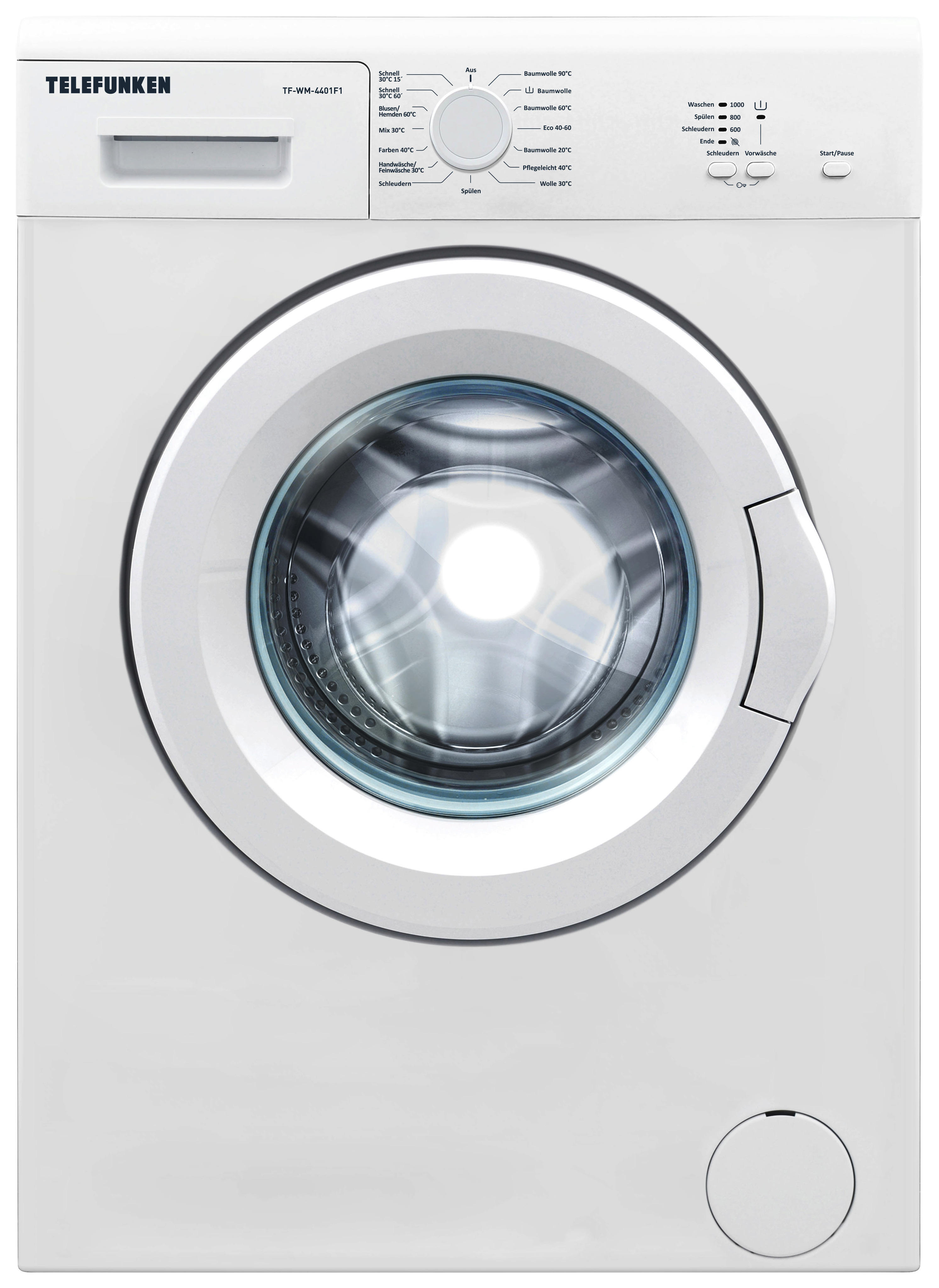 Telefunken Waschvollautomat Tf-wm-4401f1 Weiß B/h/t: Ca. 60x85x50 Cm Ca. 6 Kg Waschvollautomat Tf-Wm-4401f1 - weiß (60,00/85,00/50,00cm)