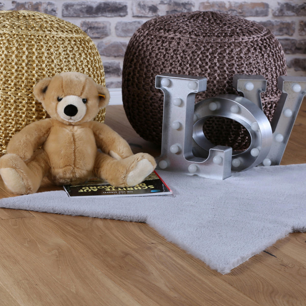 Obsession Teppich My Animal silber B/L: ca. 86x86 cm My Animal - silber (86,00/86,00cm) - Obsession
