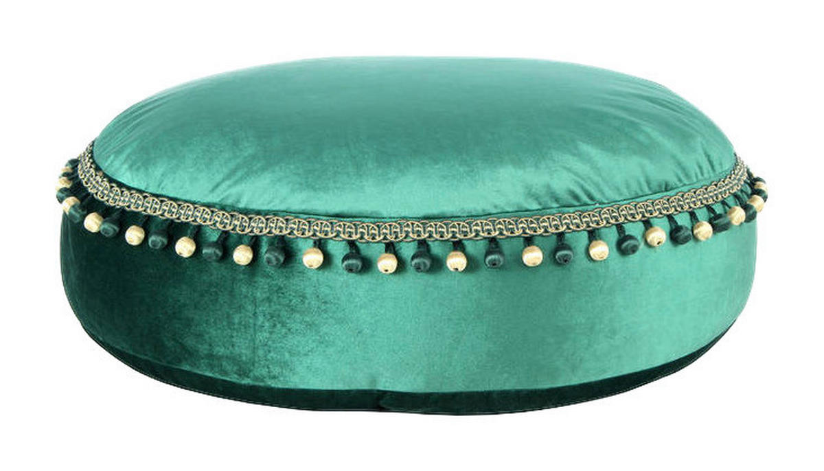 360 Living Hocker Taj Mahal 400 grün B/H/T: ca. 65x25x65 cm Taj Mahal 400 - grün (65,00/25,00/65,00cm) - 360 Living