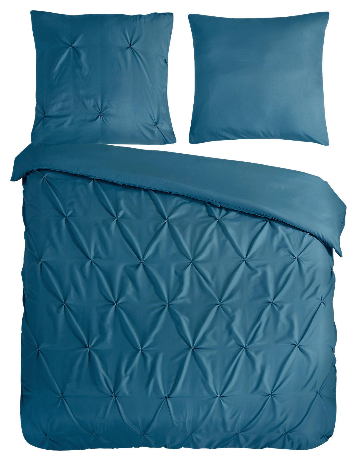 Bettwäsche Elegance petrol Polyester B/L: ca. 200x200 cm Elegance - petrol (200,00/200,00cm) - Pure
