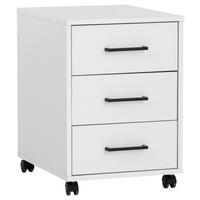 Rollcontainer Ruby weiß matt B/H/T: ca. 40,1x57x50 cm Ruby - weiß (40,10/57,00/50,00cm) - Möbelpartner