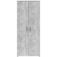 Schrank Multi-Stauraum Typ 39 Beton Optik B/H/T: ca. 80x195x52 cm Multi-Stauraum Typ 39 - Beton (80,00/195,00/52,00cm)