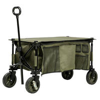 Outsunny Bollerwagen grün B/H/L: ca. 55x93x108 cm Bollerwagen - grün (108,00/55,00/93,00cm) - Outsunny