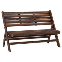Outsunny Gartenbank grau Edelstahl B/H/L: ca. 63x122x83 cm Gartenbank - grau (83,00/63,00/122,00cm) - Outsunny
